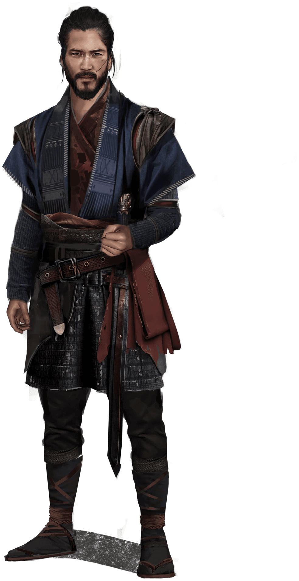 Kiso con atuendo samurái